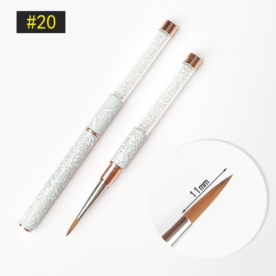 Nail Art kist Akrilne profesionalne akrilne četke za nokte Flower Painting Liner Crtanje četkica za ukrašavanje noktiju