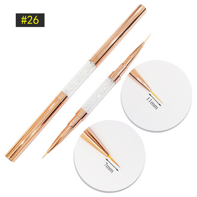 Nail Art kist Akrilne profesionalne akrilne četke za nokte Flower Painting Liner Crtanje četkica za ukrašavanje noktiju