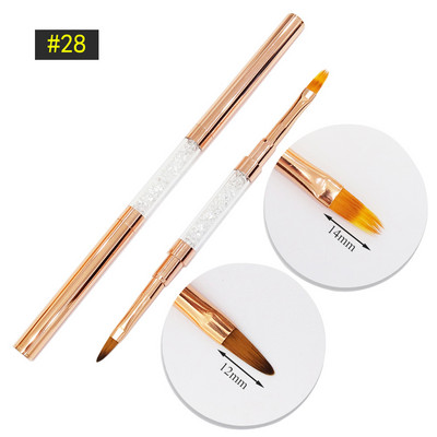 Nail Art kist Akrilne profesionalne akrilne četke za nokte Flower Painting Liner Crtanje četkica za ukrašavanje noktiju