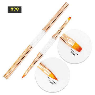 Nail Art kist Akrilne profesionalne akrilne četke za nokte Flower Painting Liner Crtanje četkica za ukrašavanje noktiju