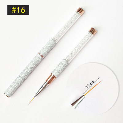 Nail Art kist Akrilne profesionalne akrilne četke za nokte Flower Painting Liner Crtanje četkica za ukrašavanje noktiju