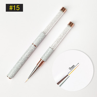 Nail Art kist Akrilne profesionalne akrilne četke za nokte Flower Painting Liner Crtanje četkica za ukrašavanje noktiju