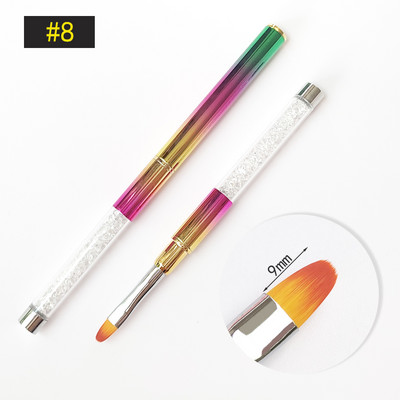 Nail Art kist Akrilne profesionalne akrilne četke za nokte Flower Painting Liner Crtanje četkica za ukrašavanje noktiju