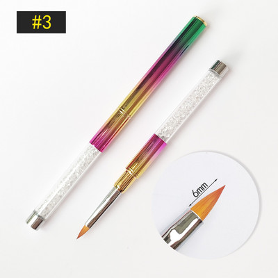 Nail Art kist Akrilne profesionalne akrilne četke za nokte Flower Painting Liner Crtanje četkica za ukrašavanje noktiju