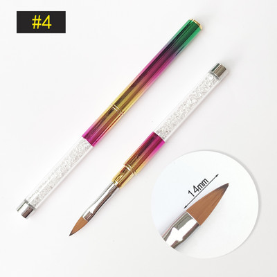 Nail Art kist Akrilne profesionalne akrilne četke za nokte Flower Painting Liner Crtanje četkica za ukrašavanje noktiju