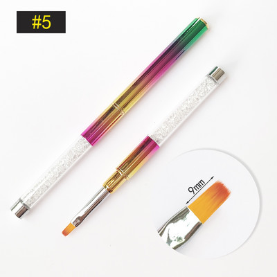 Nail Art kist Akrilne profesionalne akrilne četke za nokte Flower Painting Liner Crtanje četkica za ukrašavanje noktiju