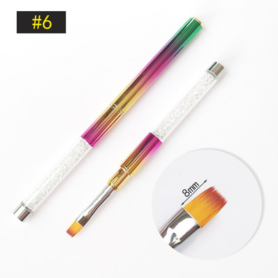 Nail Art kist Akrilne profesionalne akrilne četke za nokte Flower Painting Liner Crtanje četkica za ukrašavanje noktiju