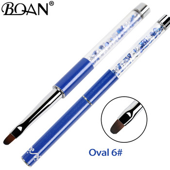 BQAN Nail Brushes UV Gel Liner Painting στυλό Ακρυλικό πινέλο σχεδίασης για νύχια Εργαλείο μανικιούρ με λαβή στρας με ντεγκραντέ