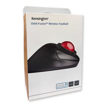 Kensington Original Orbit Fusion Wireless Trackball Mouse 2.4GHz with Scroll Ring for AutoCAD Photoshop K72363/K72362