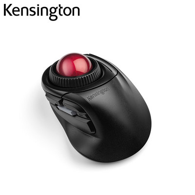 Mouse trackball wireless Kensington Original Orbit Fusion 2,4 GHz cu inel de defilare pentru AutoCAD Photoshop K72363/K72362
