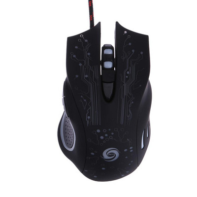 Ergonomikus professzionális játék egér 8D 3200DPI állítható vezetékes optikai LED számítógépes egér USB kábeles egér laptophoz