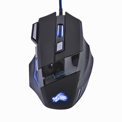 Ergonomikus professzionális játék egér 8D 3200DPI állítható vezetékes optikai LED számítógépes egér USB kábeles egér laptophoz