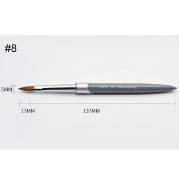 100% Kolinsky Sable Acrylic Nail Brush Powder UV Gel Nail Art Brush Gel Builder Brushes Lines Liner Drawing Pen Инструменти за маникюр
