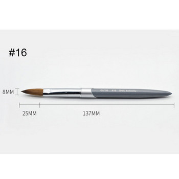 100% Kolinsky Sable Acrylic Nail Brush Powder UV Gel Nail Art Brush Gel Builder Brushes Lines Liner Drawing Pen Инструменти за маникюр