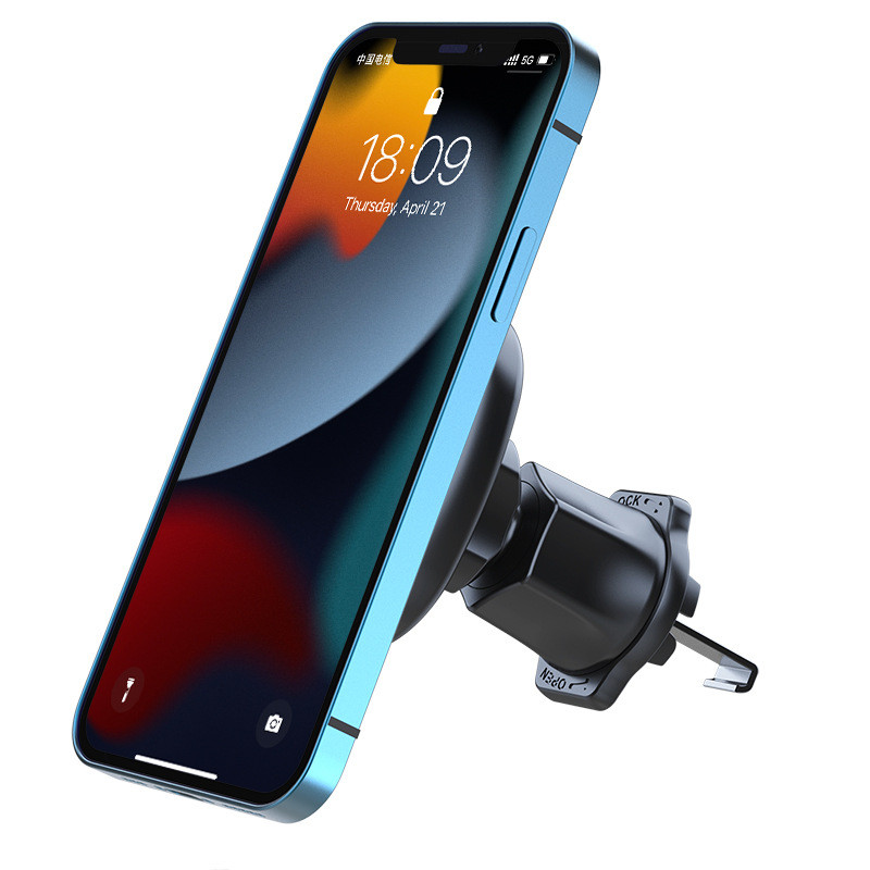 Universāls automašīnas gaisa ventilācijas spraudnis 17 mm lodveida galva automašīnas gaisa izplūdes atverei tālruņa turētājs 360 rotācijas tālruņa GPS kronšteini gaisa ventilācijas atveres metāla āķis