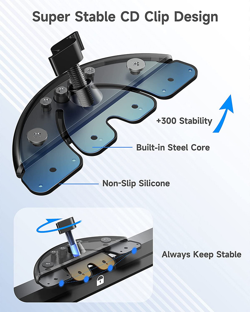 Držiak na mobilný telefón do auta s CD prehrávačom, príslušenstvo 17 mm, guľová hlava pre držiak na CD prehrávač do auta pre iPhone, Samsung, Xiaomi, GPS držiaky