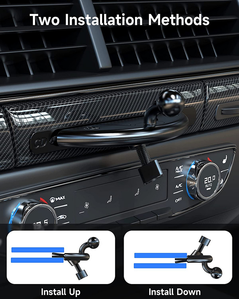 Držiak na mobilný telefón do auta s CD prehrávačom, príslušenstvo 17 mm, guľová hlava pre držiak na CD prehrávač do auta pre iPhone, Samsung, Xiaomi, GPS držiaky