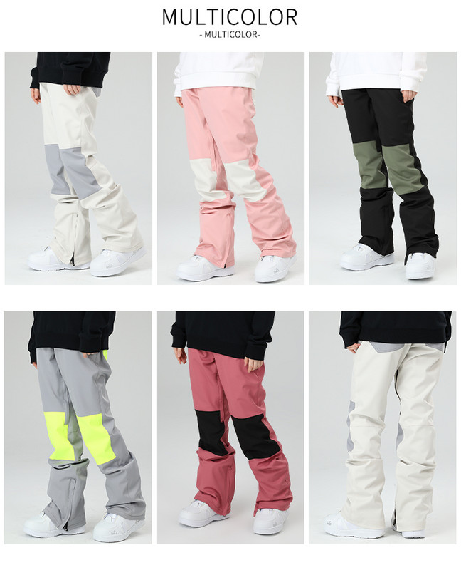 Pantaloni de schi de înaltă calitate Pantaloni de schi de iarnă pentru bărbați și femei, în aer liber, rezistenți la vânt, impermeabili, pentru cuplu cald, pantaloni de schi pentru femei