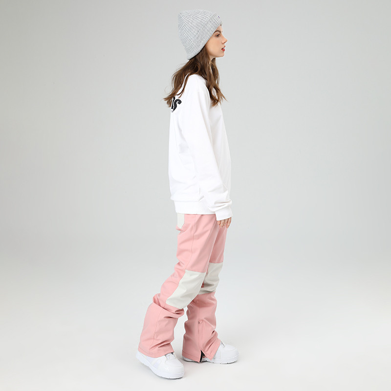 Pantaloni de schi de înaltă calitate Pantaloni de schi de iarnă pentru bărbați și femei, în aer liber, rezistenți la vânt, impermeabili, pentru cuplu cald, pantaloni de schi pentru femei