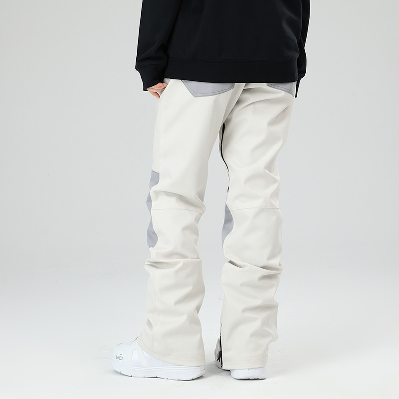 Pantaloni de schi de înaltă calitate Pantaloni de schi de iarnă pentru bărbați și femei, în aer liber, rezistenți la vânt, impermeabili, pentru cuplu cald, pantaloni de schi pentru femei