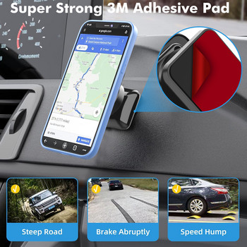 Магнитна стойка за държач за телефон за кола Бързо монтиране Стойка за табло за автомобил Стойка за мобилен телефон GPS скоба за iPhone 13 12 Samsung Xiaomi Huawei
