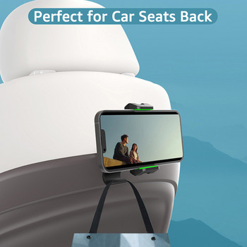 Универсална щипка за държач за мобилен телефон за задна седалка на кола Държач за смартфон за облегалка на столче за кола Детска количка Кухненска GPS скоба