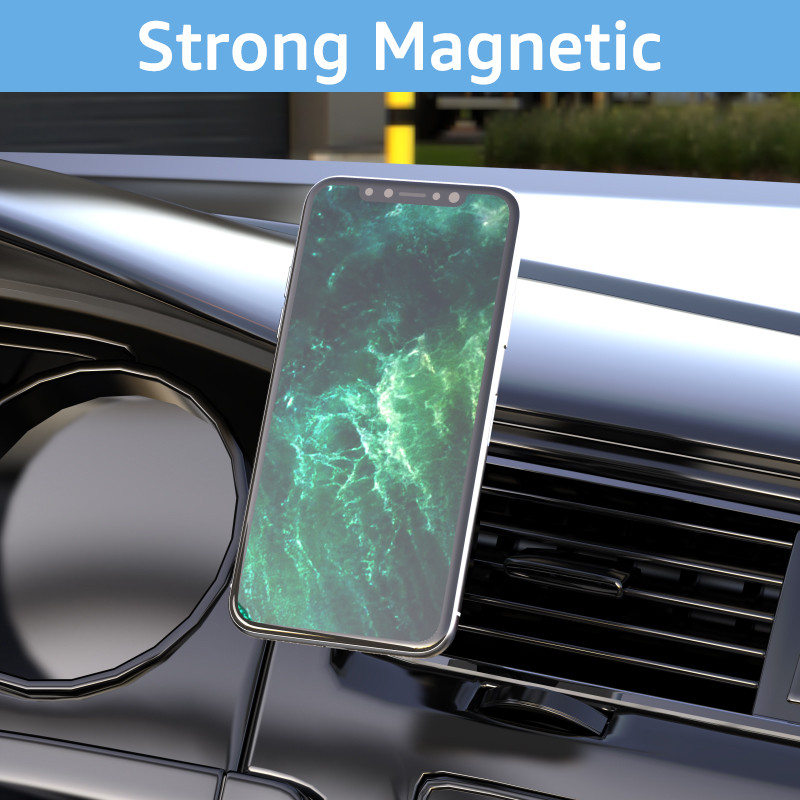 Univerzális mágneses autós telefontartó Mágneses autós szellőzőkapocs iPhone 13 12 Pro Max Mini autós telefonállványhoz GPS-tartó