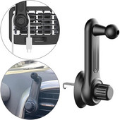 Cârlig de extensie pentru ventilație de mașină cu cap sferic de 17 mm pentru suport pentru telefonul auto, rotație de 360 de grade pentru suportul pentru telefon mobil auto cu gravitație magnetică