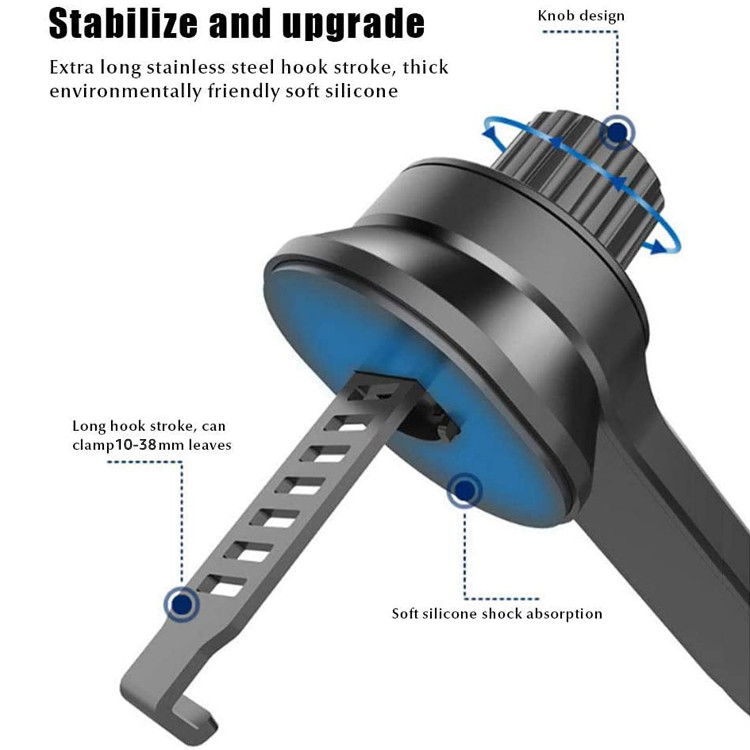 Cârlig de extensie pentru ventilație de mașină cu cap sferic de 17 mm pentru suport pentru telefonul auto, rotație de 360 de grade pentru suportul pentru telefon mobil auto cu gravitație magnetică