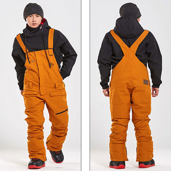 Νέο ολόσωμο παντελόνι σκι Ανδρικές χειμερινές φόρμες για υπαίθρια φόρμα σνόουμπορντ Σαλοπέτα αντιανεμική αδιάβροχη φόρμα σκι Παντελόνι χιονιού
