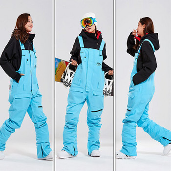 Нови ски панталони от една част Зимни мъжки дамски гащеризони Гащеризон за сноуборд на открито Ветроустойчиви водоустойчиви ски костюми Снежни панталони