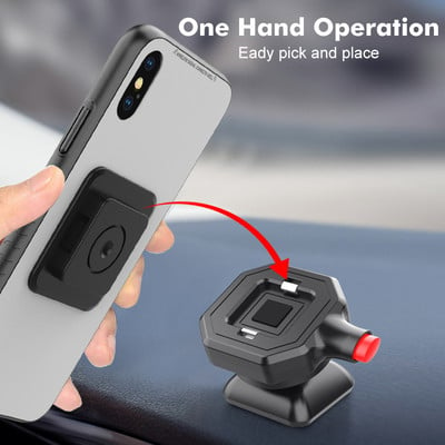 Suport universal pentru telefon auto Blocare rapidă Suport suport pentru telefon mobil pentru iPhone Samsung Xiaomi Suport GPS pentru bord smartphone pentru mașină