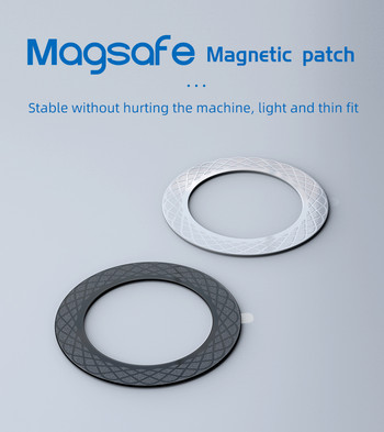 За Magsafe Magnetic Patch Ring Стикер за безжично зареждане за заден капак на мобилен телефон Силен магнит за iPhone 13 12 Pro Max 11