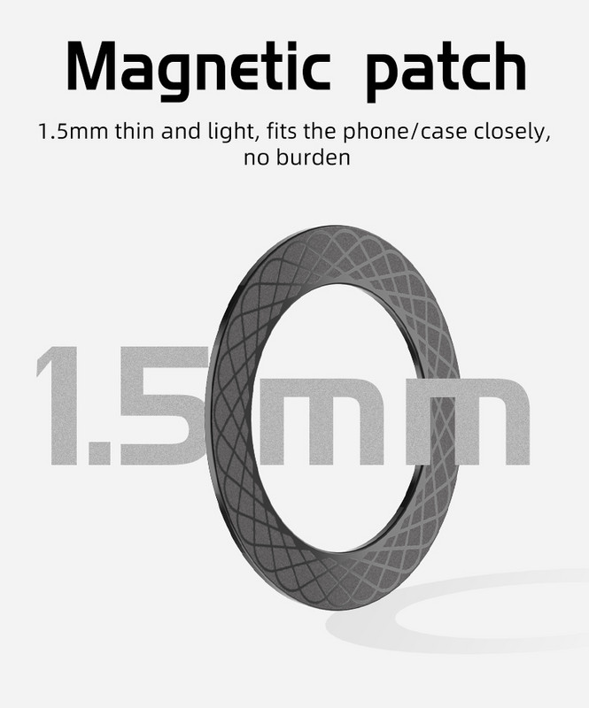 Magsafe Magnetic Patch Ring juhtmevaba laadimise kleebis mobiiltelefonile tagakaane tugev magnet iPhone 13 12 Pro Max 11 jaoks