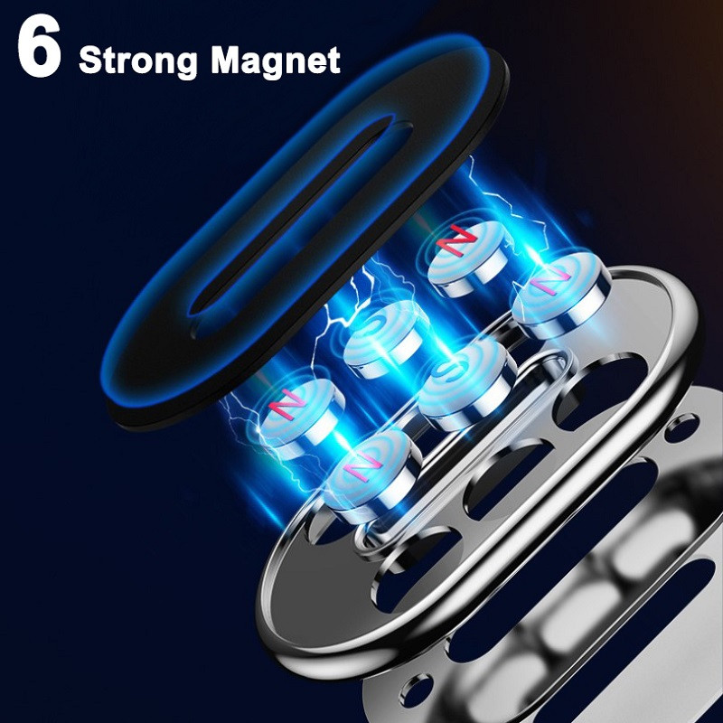 Magnetski držač za telefon u automobilu Metalni jaki magnet GPS Nosač za montažu mobitela u automobilu Podrška za mobitel u automobilu za iPhone 13 12 Xiaomi Samsung