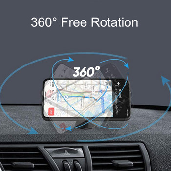 Магнитен държач за телефон за кола Универсален автомобилен мобилен телефон Монтаж на вентилационен отвор в автомобила Магнит за поддръжка на телефон за iPhone 12 11 Pro Max Samsung