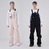 Naujos žieminės vientisos slidinėjimo kelnės moteriškos vyriškos lauko snieglenčių kombinezonai.