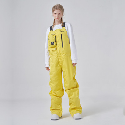 Naujos žieminės vientisos slidinėjimo kelnės moteriškos vyriškos lauko snieglenčių kombinezonai.