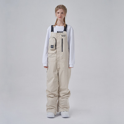 Naujos žieminės vientisos slidinėjimo kelnės moteriškos vyriškos lauko snieglenčių kombinezonai.