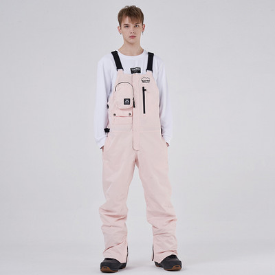 Naujos žieminės vientisos slidinėjimo kelnės moteriškos vyriškos lauko snieglenčių kombinezonai.