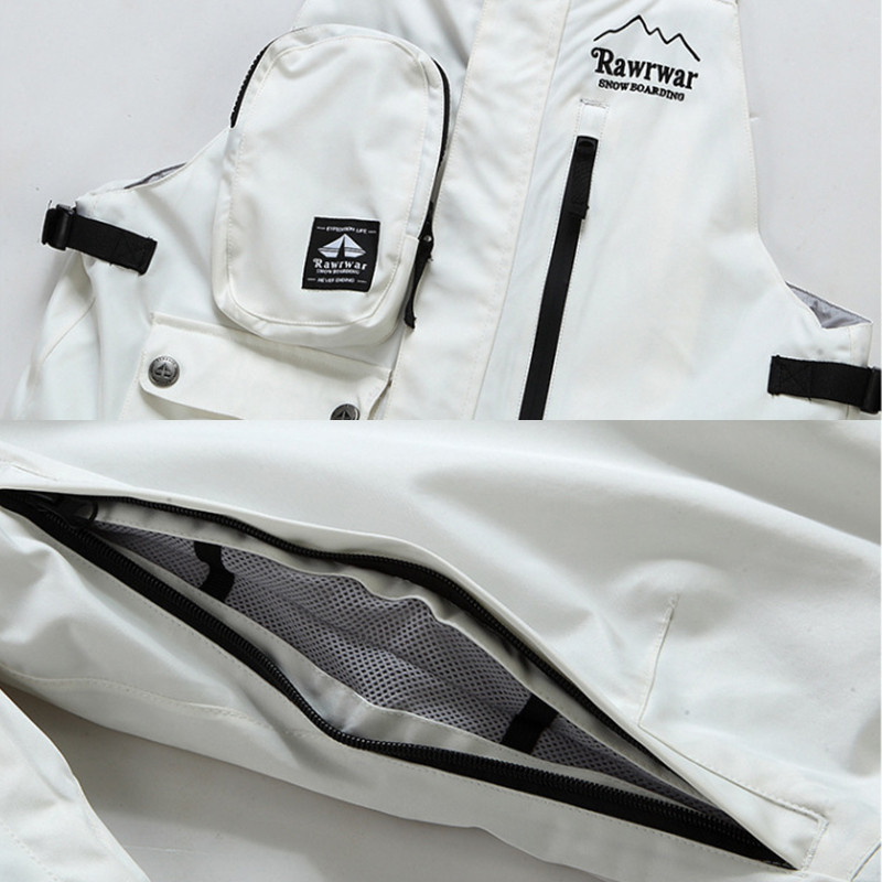 Naujos žieminės vientisos slidinėjimo kelnės moteriškos vyriškos lauko snieglenčių kombinezonai.