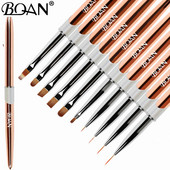 BQAN Rose Gold körömkefe körömdíszítő ecset vonal festő ecsetek kristály akril vékony bélés rajztoll manikűr eszközök UV gél