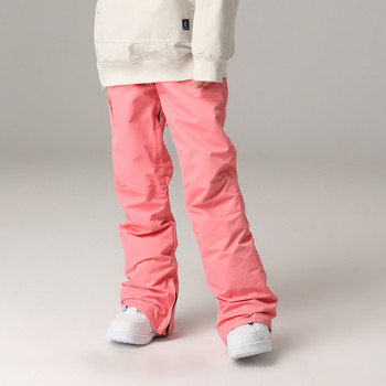 Παντελόνι σκι Skinny αδιάβροχο αντιανεμικό βαμβακερό μπουφάν Ζεστό μονό και διπλό παντελόνι snowboard Κοστούμι ανδρικό γυναικείο χιόνι