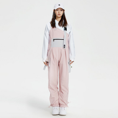 Pantaloni de schi dintr-o bucată, pentru femei, în aer liber, pentru costum de snowboard, salopete calde, cu cusături largi, pantaloni pentru zăpadă, rezistenți la vânt, impermeabili, pantaloni de schi de iarnă