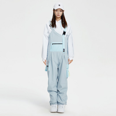 Pantaloni de schi dintr-o bucată, pentru femei, în aer liber, pentru costum de snowboard, salopete calde, cu cusături largi, pantaloni pentru zăpadă, rezistenți la vânt, impermeabili, pantaloni de schi de iarnă