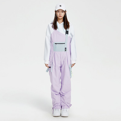 Pantaloni de schi dintr-o bucată, pentru femei, în aer liber, pentru costum de snowboard, salopete calde, cu cusături largi, pantaloni pentru zăpadă, rezistenți la vânt, impermeabili, pantaloni de schi de iarnă