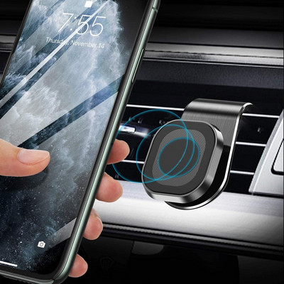 Magnetski držač za telefon u automobilu Rotacija od 360° Stalak za montiranje na ventilacijski otvor u automobilu Metalni magnet Podrška za telefon Držač za mobilni telefon za iPhone 12