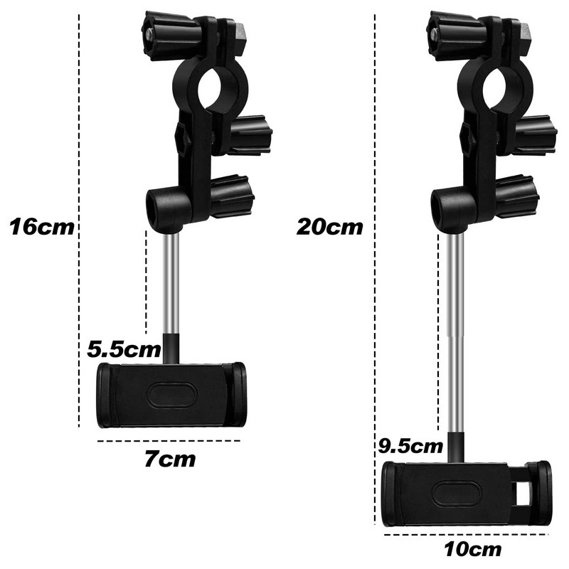 Univerzalni automobilski retrovizor, držač za telefon od 360 stupnjeva, naslon za glavu u automobilu, držač za telefon za iPhone 12 11 Xiaomi, Samsung stalak za telefon u automobilu