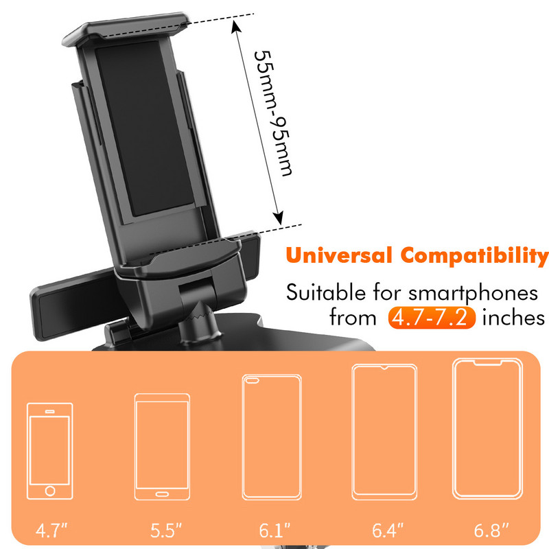 Univerzális műszerfali autós telefontartó autós telefonra rögzíthető GPS-tartó, parkolókártyával iPhone 13 12 Pro Max Samsung Xiaomihoz