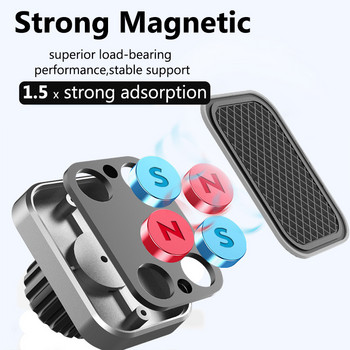 Универсален магнитен държач за телефон за кола Магнитна стойка за смартфон Табло за кола Стойка за мобилен телефон за iPhone Samsung Xiaomi Huawei